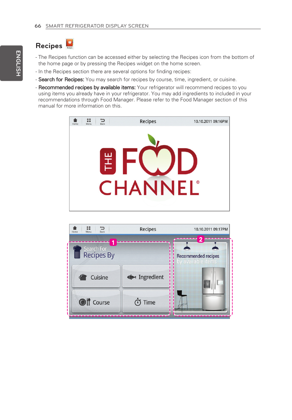 Recipes | LG LFX28995ST User Manual | Page 66 / 111