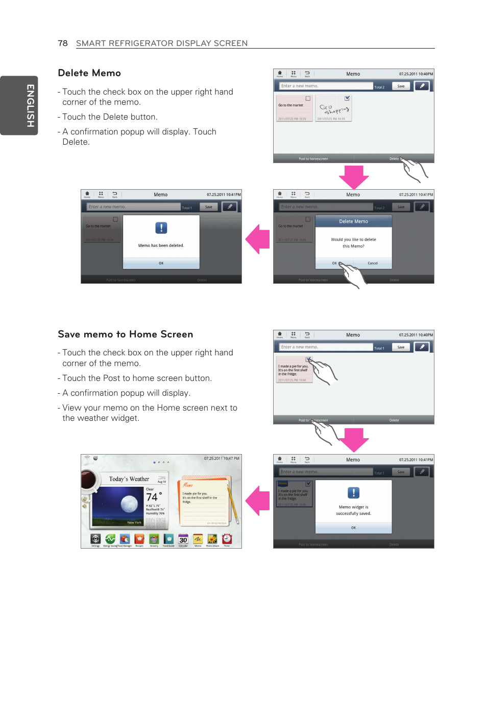 LG LFX28995ST User Manual | Page 78 / 111