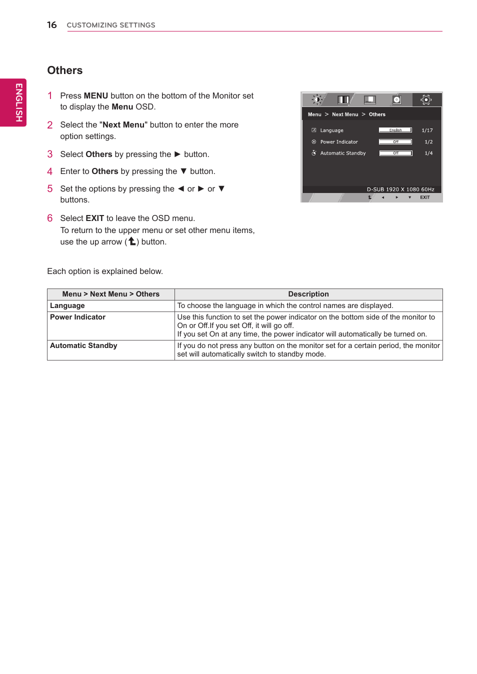 Others | LG 24M35H-B User Manual | Page 16 / 26