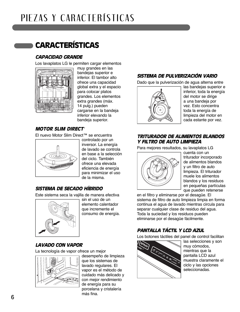 Características | LG LSDF995ST User Manual | Page 32 / 80