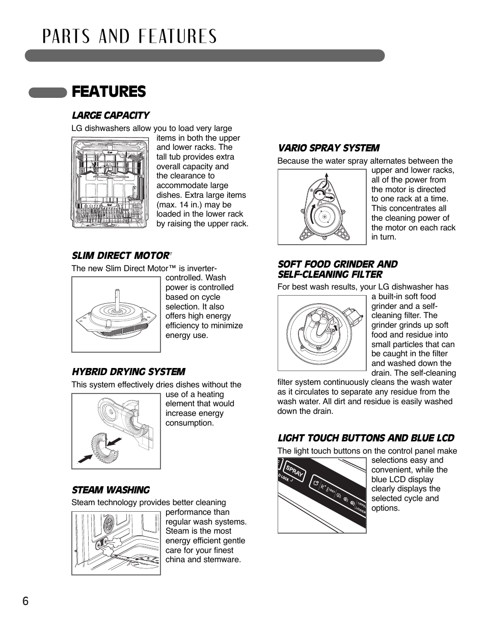 Features | LG LSDF995ST User Manual | Page 6 / 80