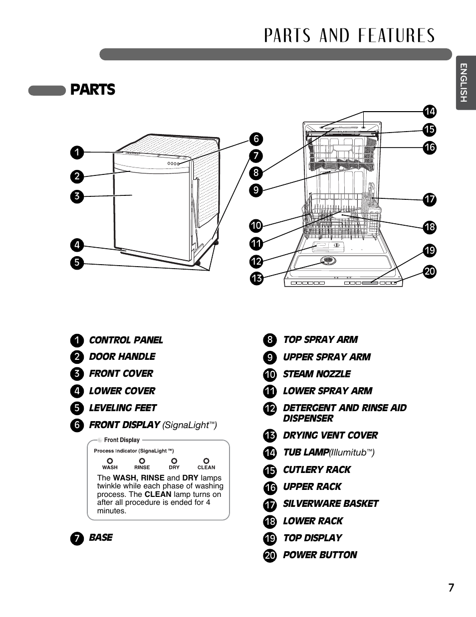 Parts | LG LSDF995ST User Manual | Page 7 / 80