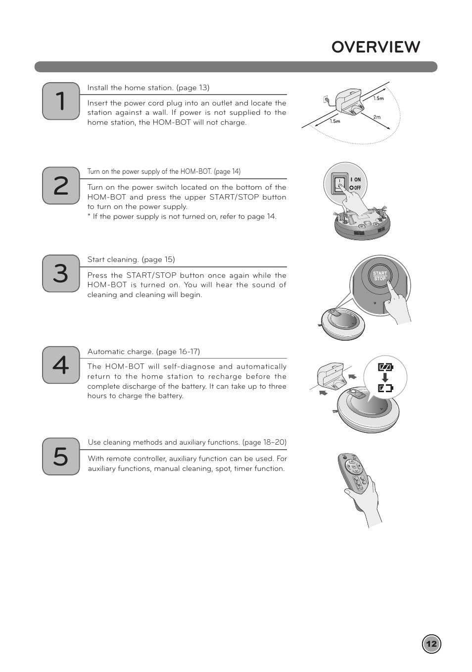 Overview | LG LrV590S User Manual | Page 16 / 36