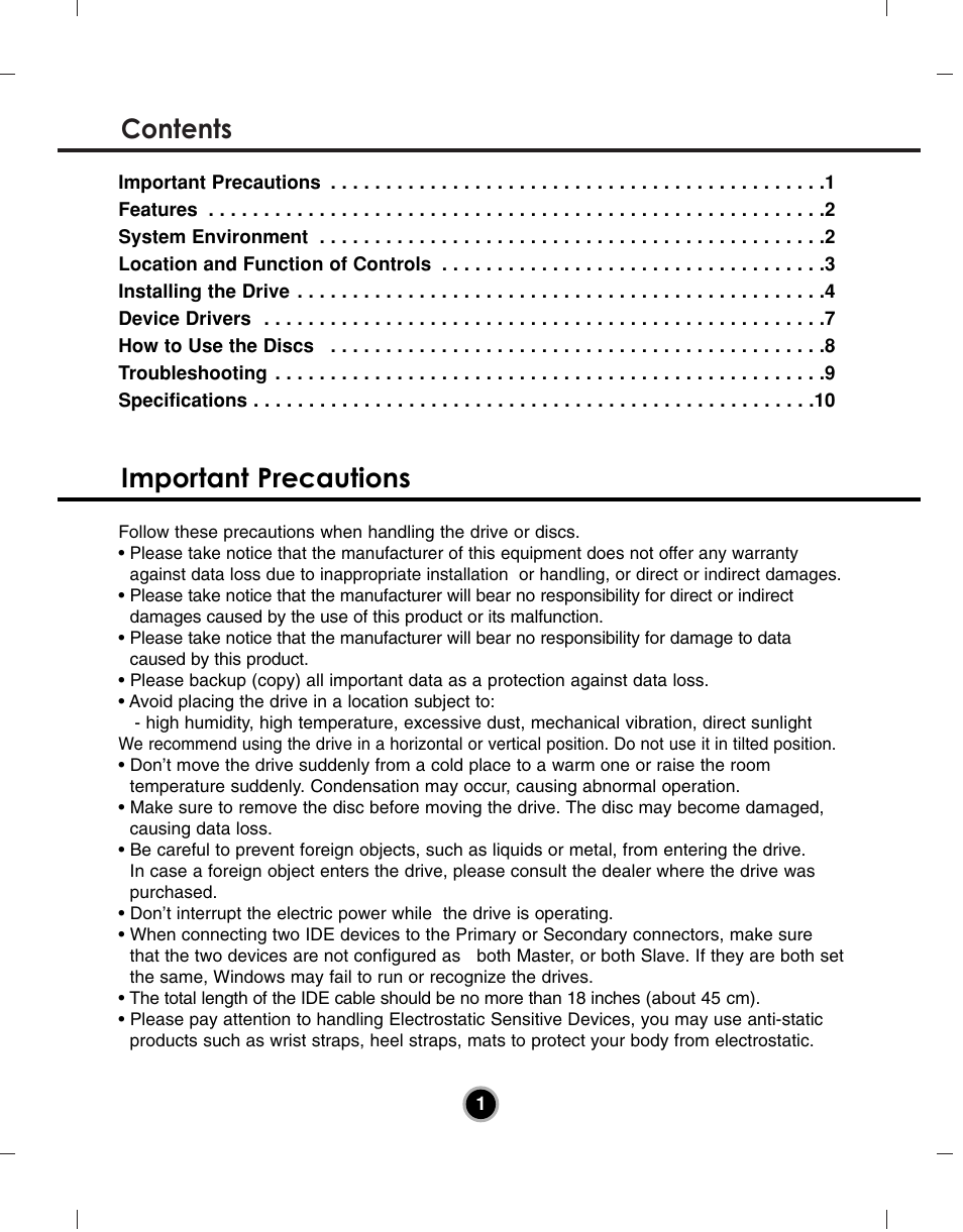 LG GH22NP21 User Manual | Page 4 / 14