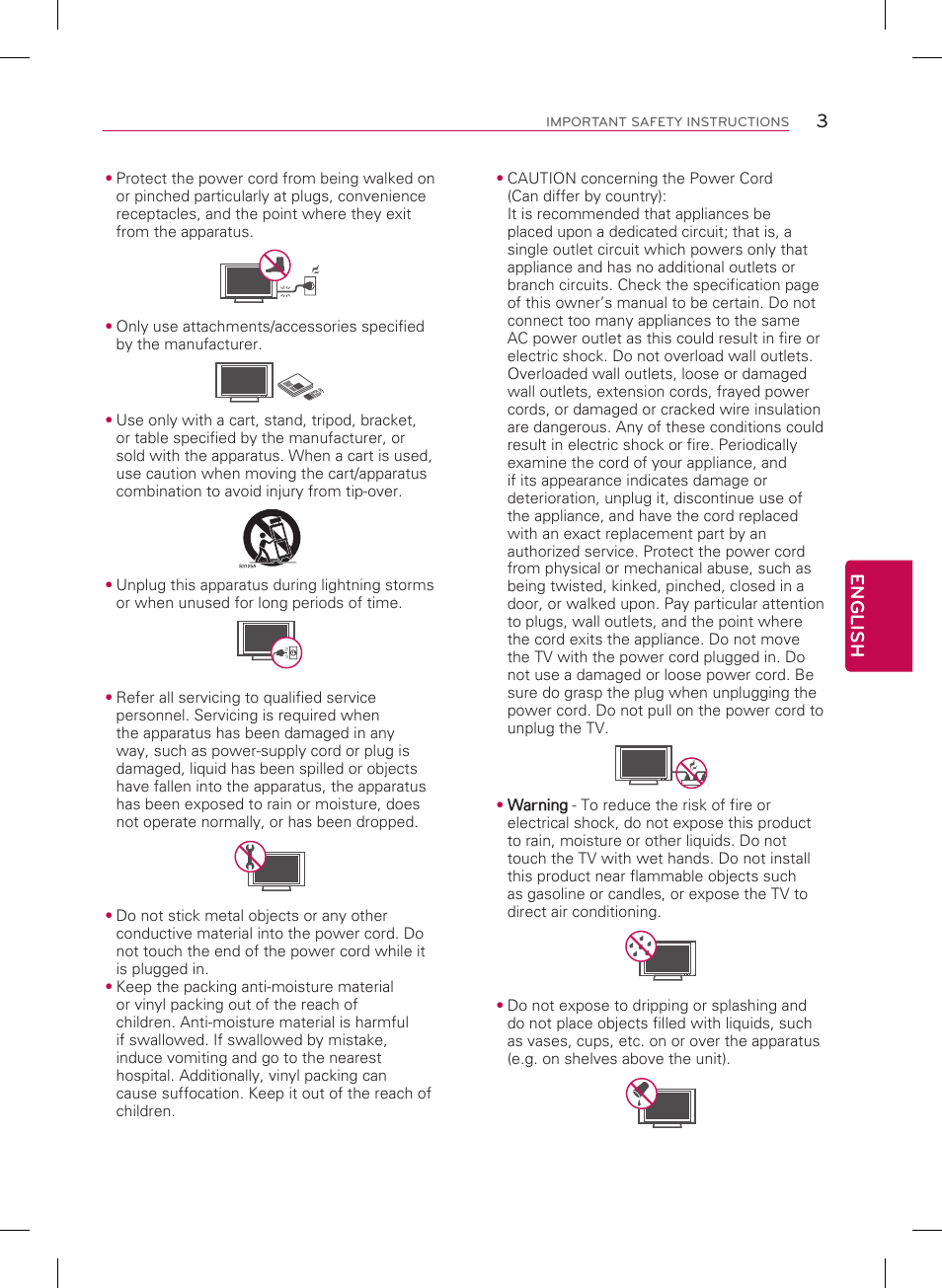 3english | LG 39LB5600 User Manual | Page 3 / 28