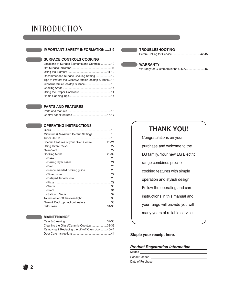 LG LDE3015SB User Manual | Page 2 / 47