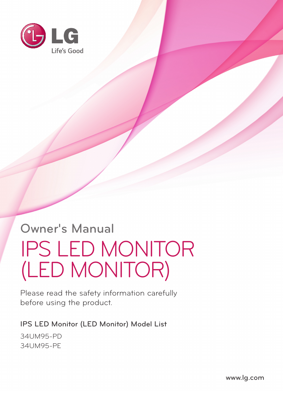 LG 34UM95-P User Manual | 38 pages