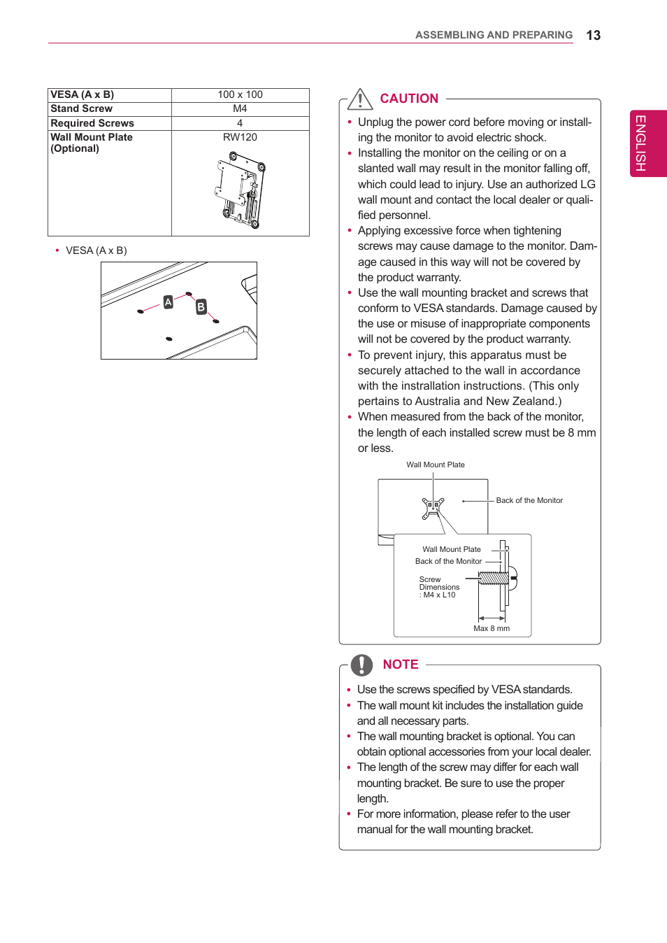 LG 34UM95-P User Manual | Page 13 / 38