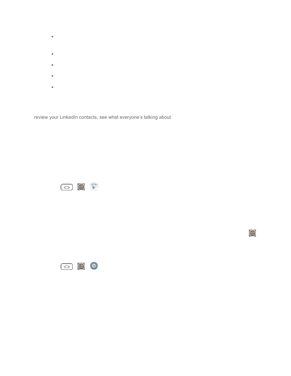 Social networking accounts, Facebook, Google hangouts | LG LGLS990 User Manual | Page 100 / 195