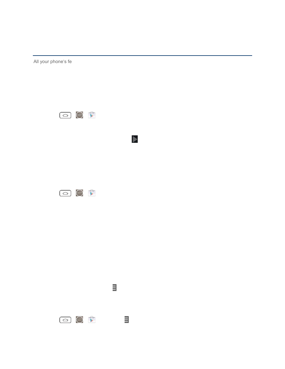 Apps and entertainment, Google play store | LG LGLS990 User Manual | Page 103 / 195