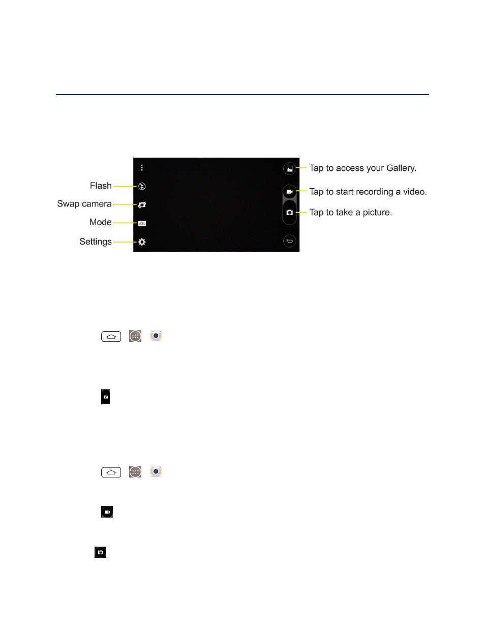 Camera and video, Take pictures, Record videos | LG LGLS990 User Manual | Page 122 / 195