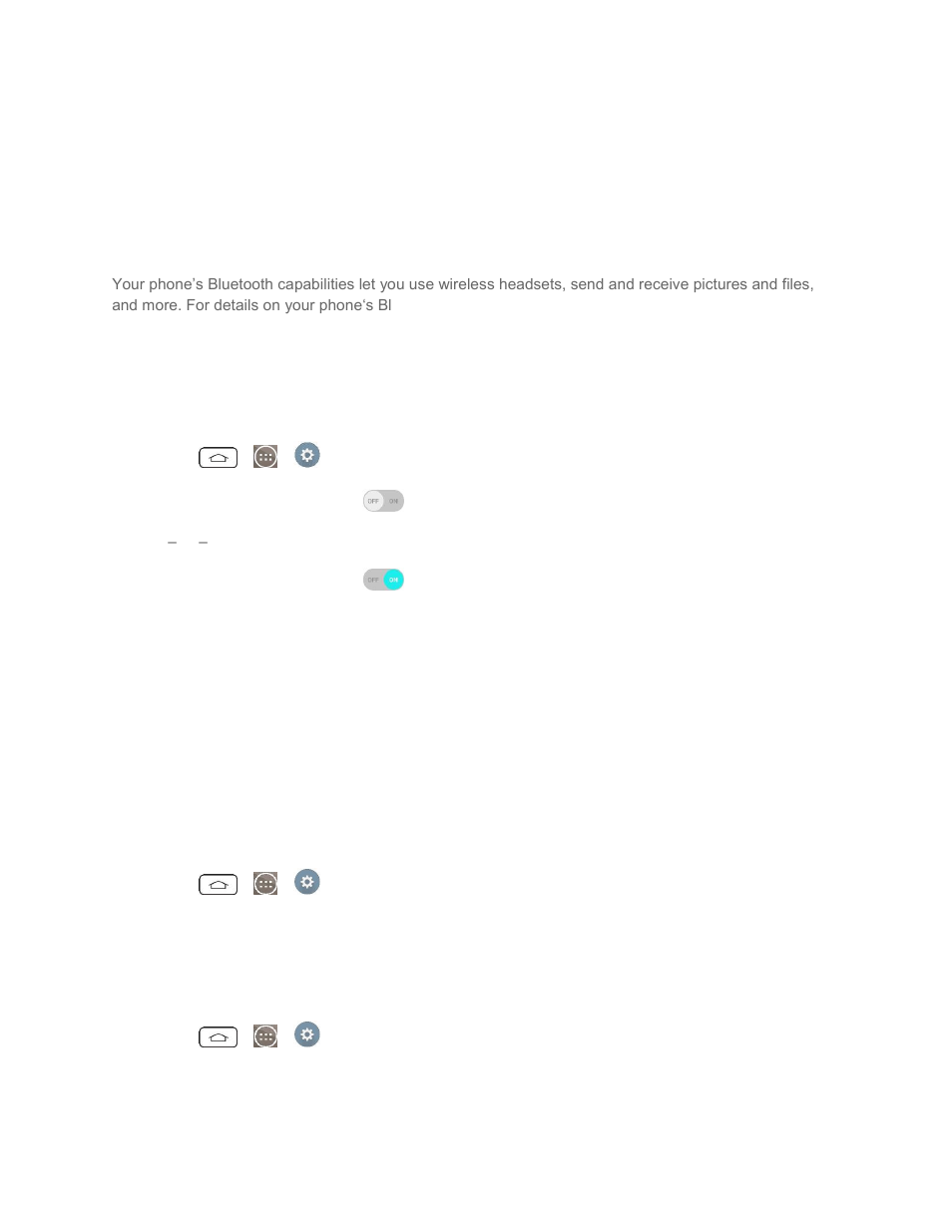 Wi-fi calling settings, Bluetooth settings, Mobile data | Call settings, Voicemail settings, Smart dialing, North american dialing | LG LGLS990 User Manual | Page 158 / 195