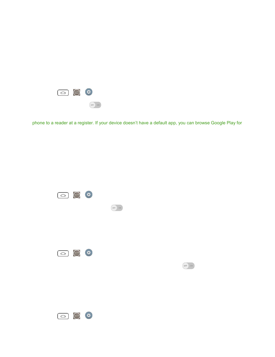 Nfc settings, Android beam, Smartshare beam | Media server | LG LGLS990 User Manual | Page 164 / 195