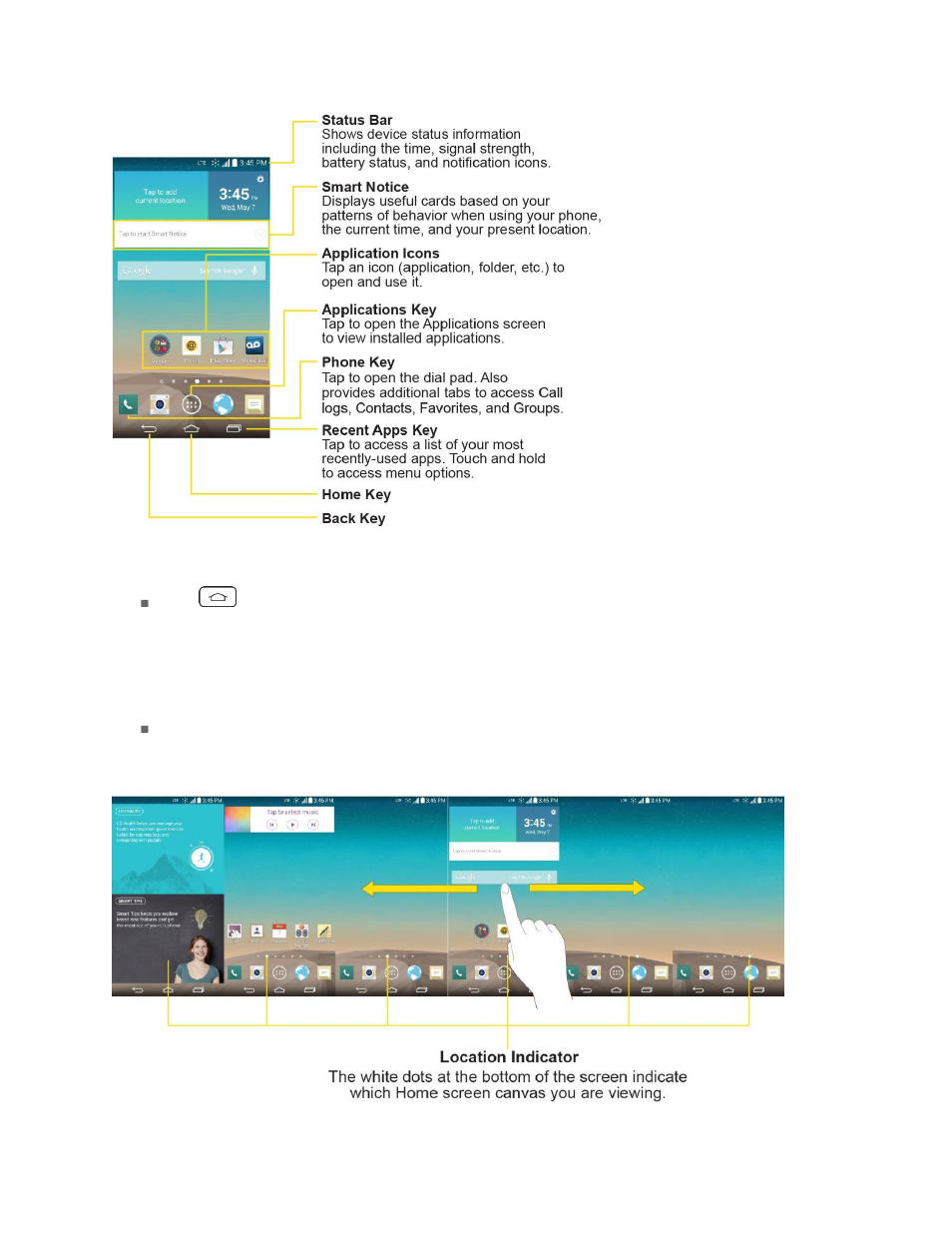 Extended home screen | LG LGLS990 User Manual | Page 31 / 195
