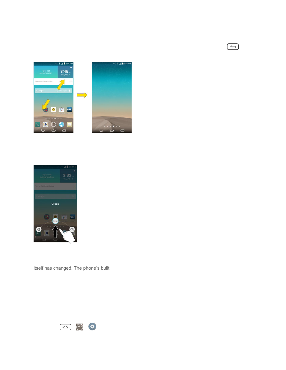 Home screen clean view, Quick access, Change the screen orientation | LG LGLS990 User Manual | Page 40 / 195