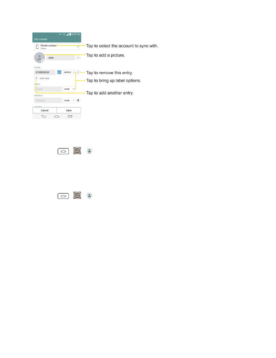 Add a contact to your favorites, Edit a contact | LG LGLS990 User Manual | Page 74 / 195