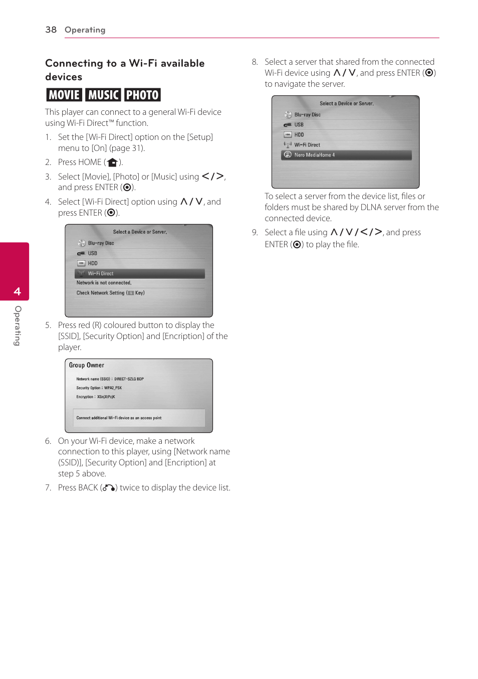LG BD690 User Manual | Page 38 / 76