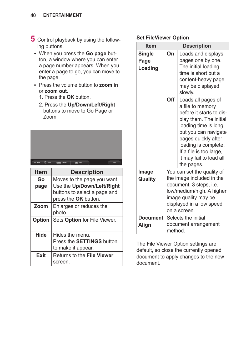 LG BG630 User Manual | Page 40 / 69