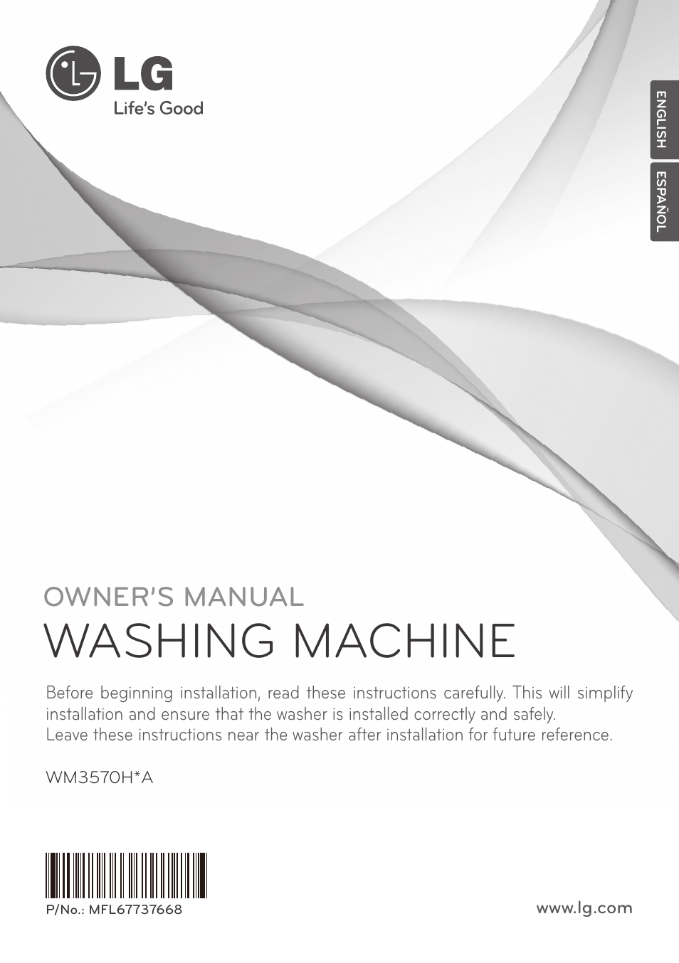 LG WM3570HVA User Manual | 96 pages