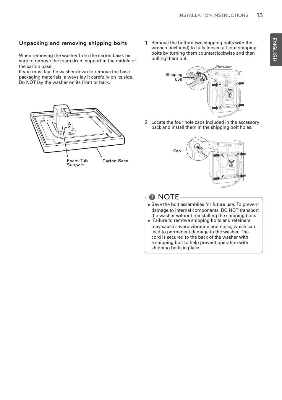 LG WM3570HVA User Manual | Page 13 / 96