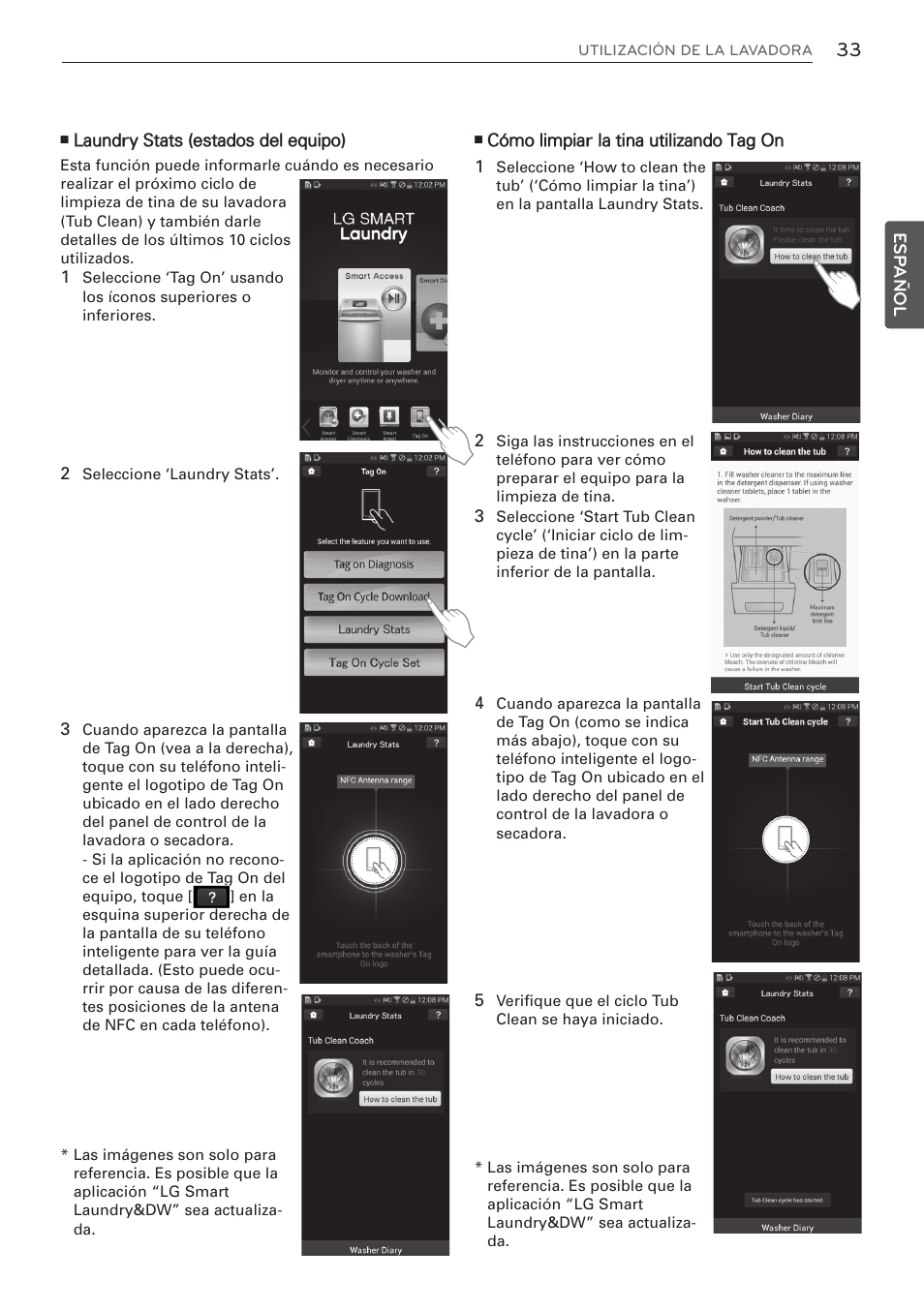 Esp añol | LG WM3570HVA User Manual | Page 81 / 96