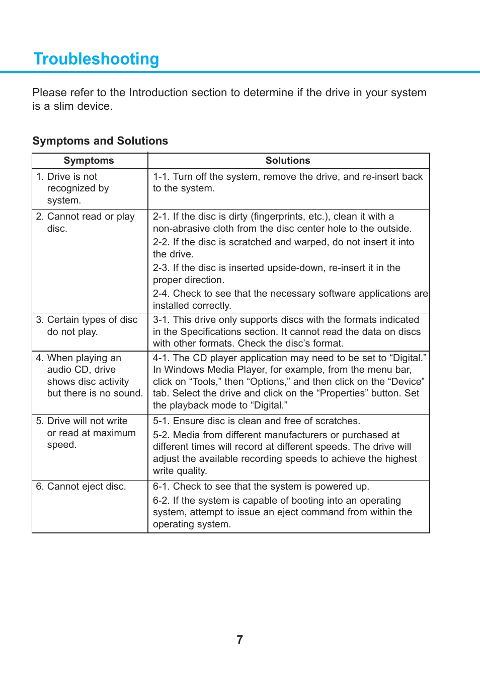 Troubleshooting | LG GA50N User Manual | Page 8 / 11