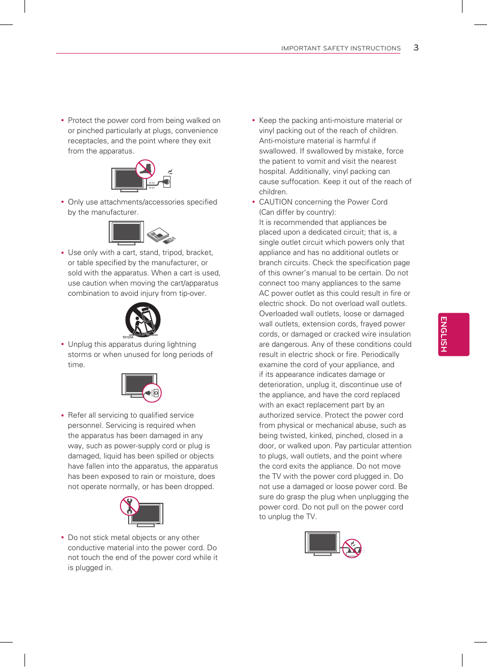 English | LG 47LM8600 User Manual | Page 3 / 44