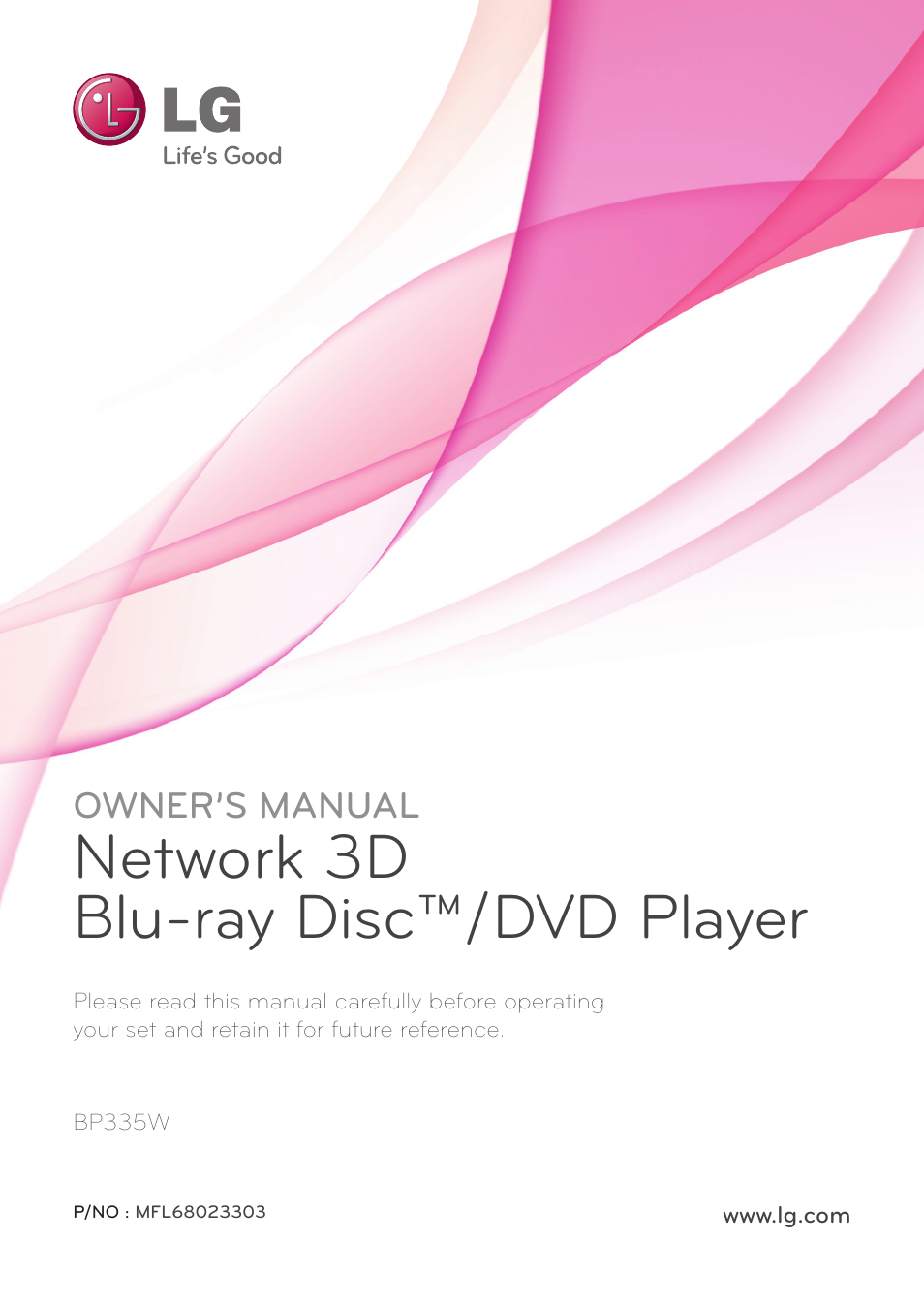 LG BP335W User Manual | 57 pages