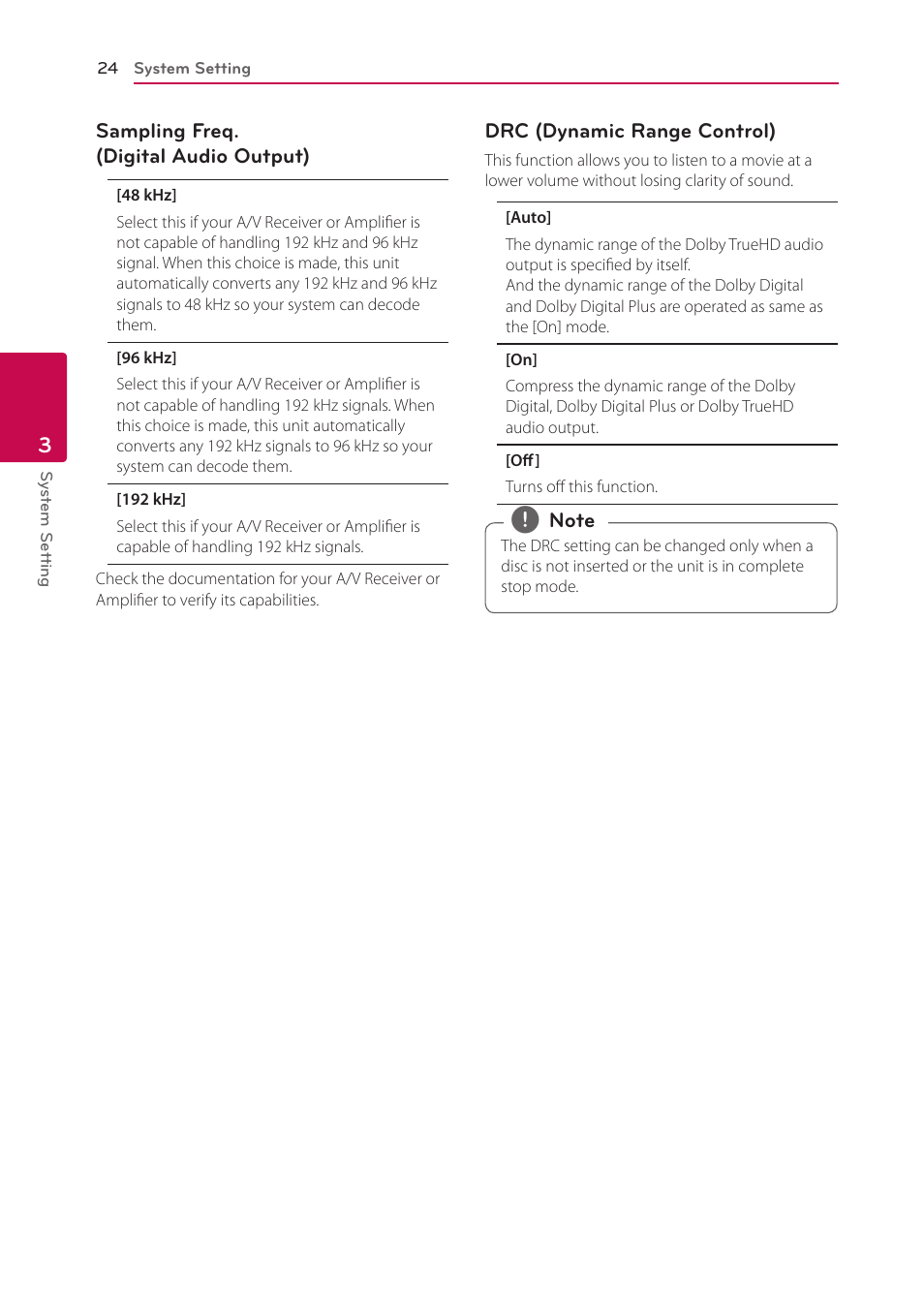 LG BP335W User Manual | Page 24 / 57
