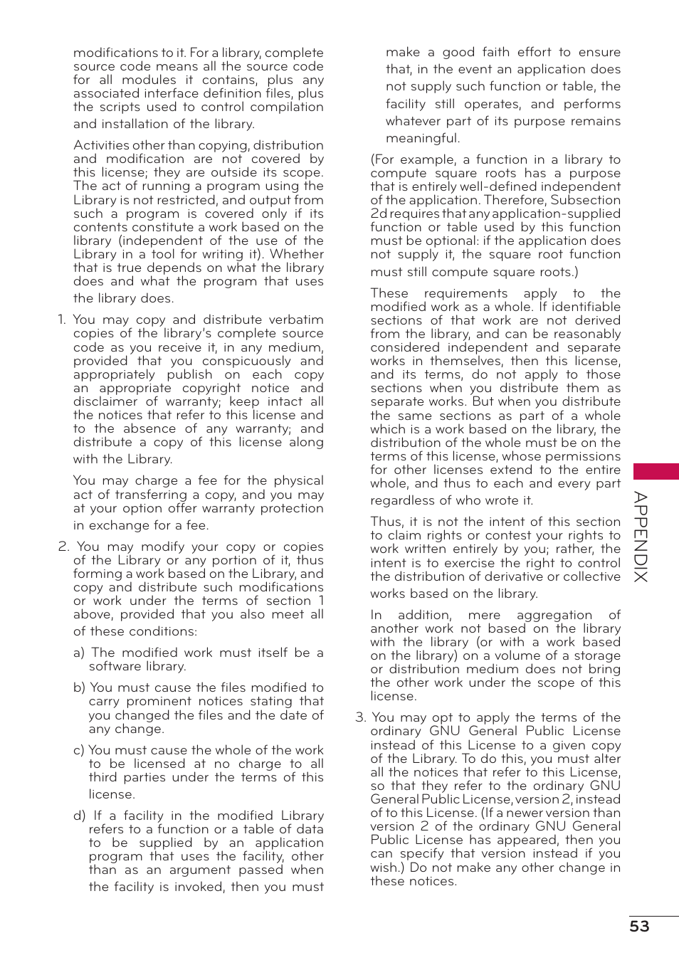 Appendix | LG 47LD500 User Manual | Page 53 / 64
