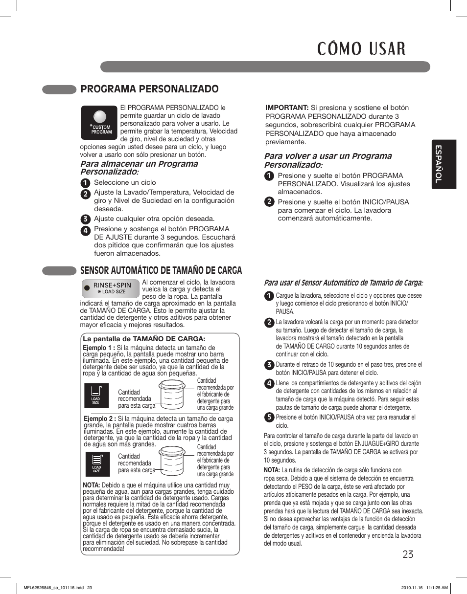 LG WM2350HSC User Manual | Page 59 / 108