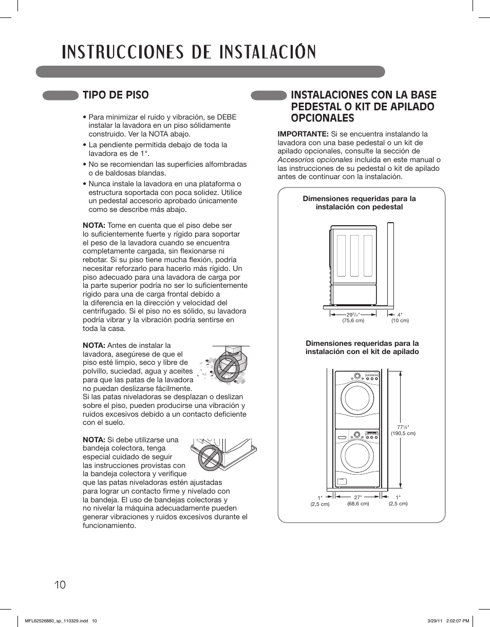 LG WM2550HRCA User Manual | Page 46 / 108