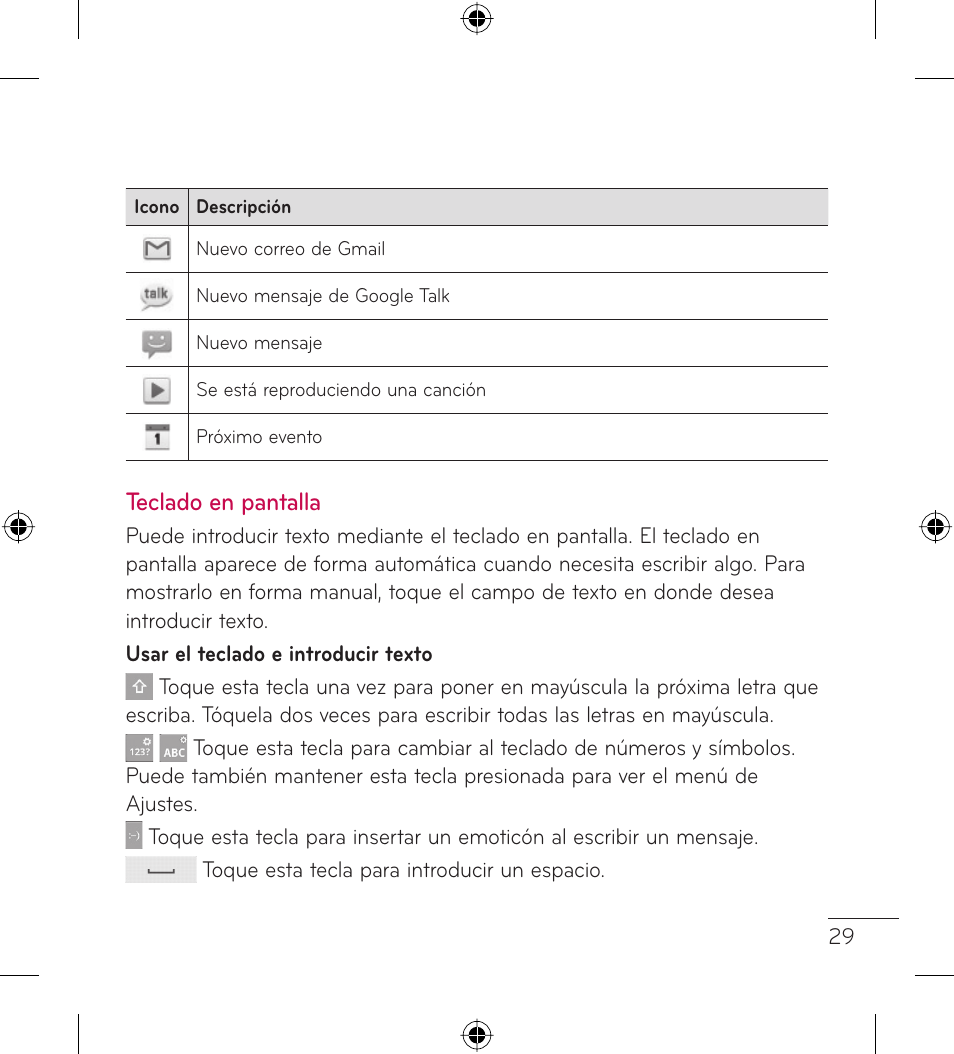 Teclado en pantalla | LG LGL35G User Manual | Page 119 / 186