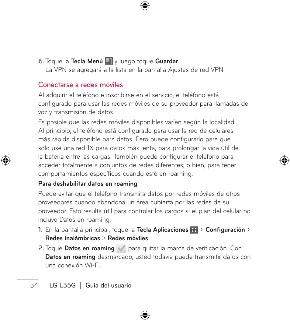 LG LGL35G User Manual | Page 124 / 186
