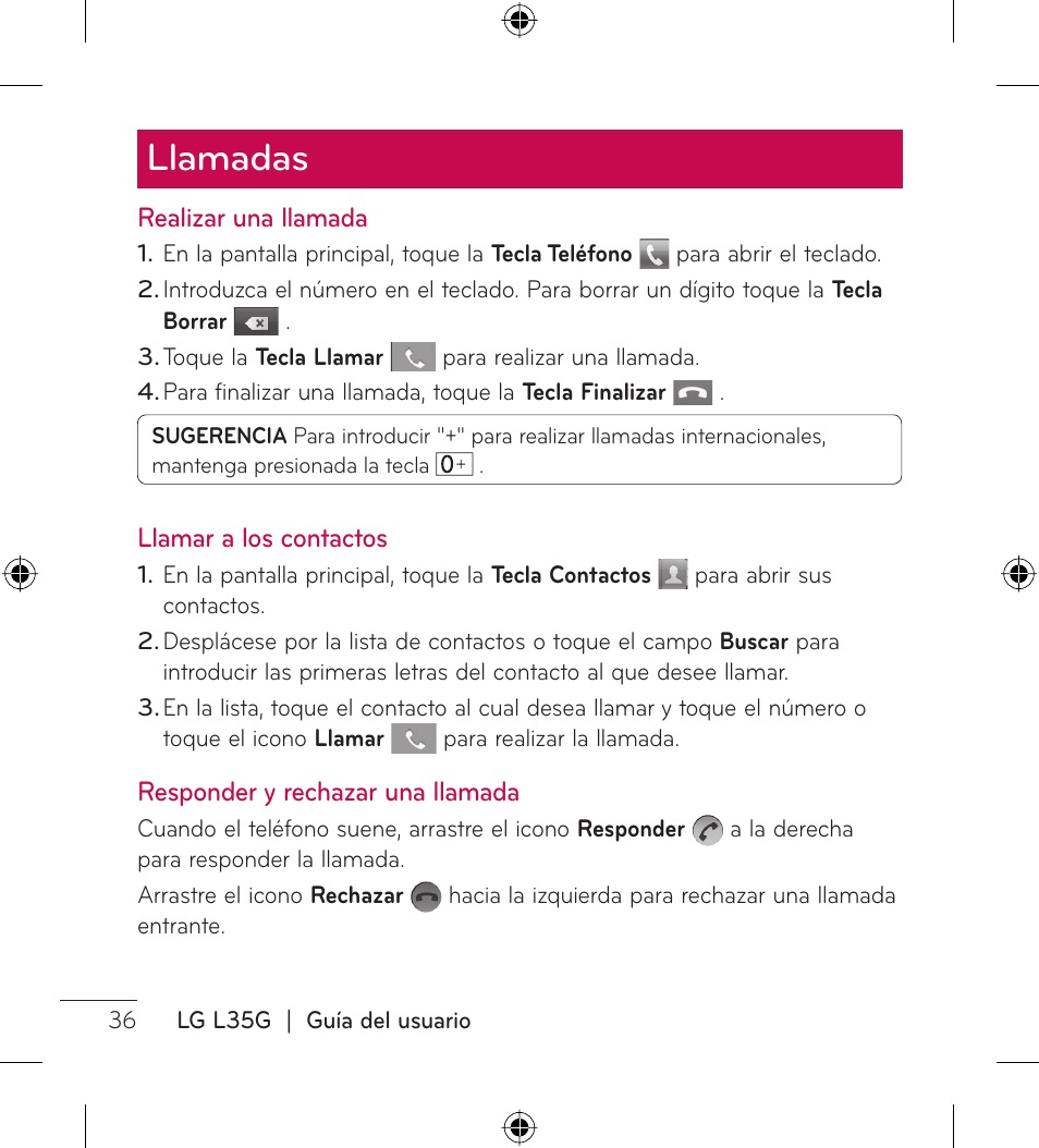 Llamadas | LG LGL35G User Manual | Page 126 / 186