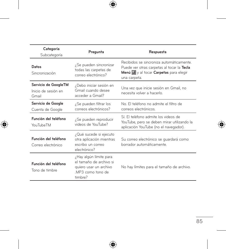 LG LGL35G User Manual | Page 175 / 186