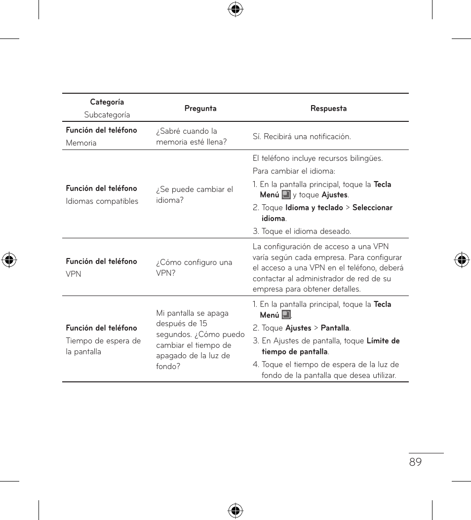 LG LGL35G User Manual | Page 179 / 186