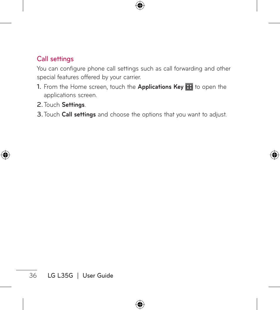 LG LGL35G User Manual | Page 38 / 186