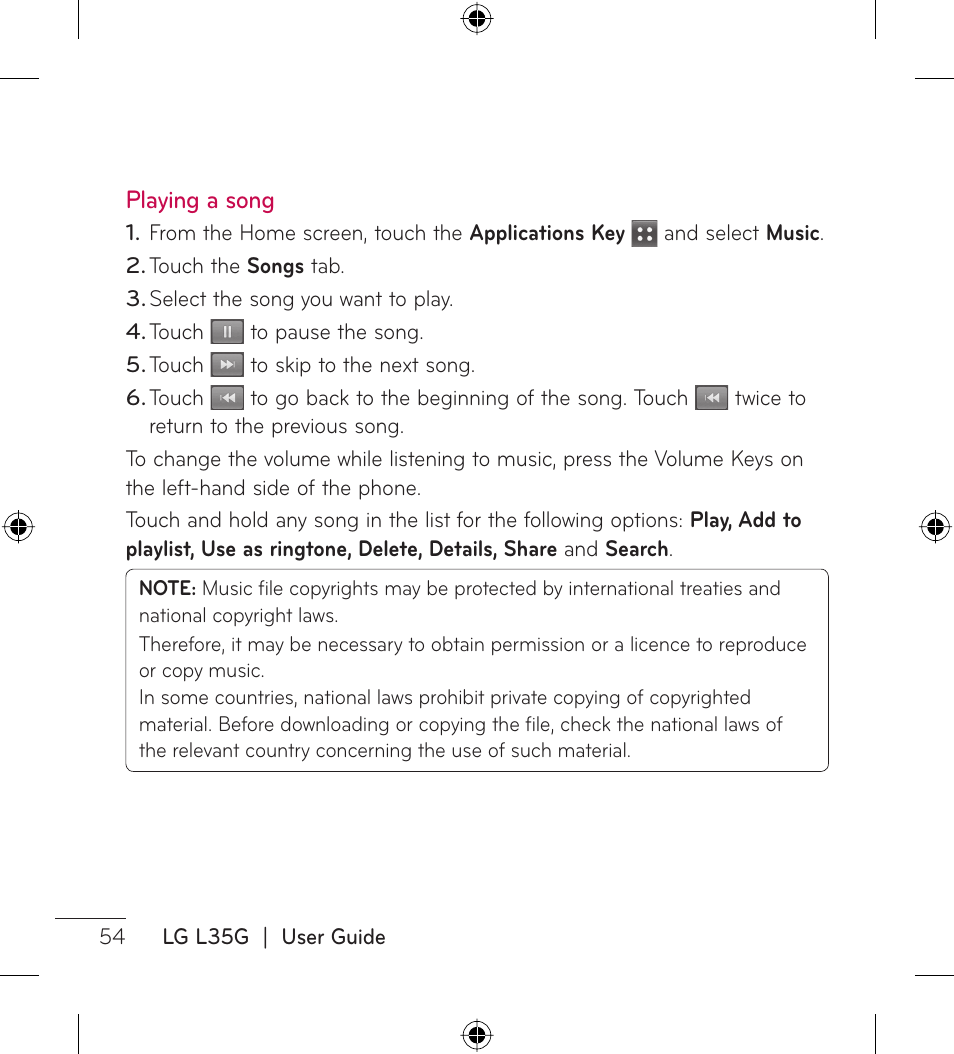 LG LGL35G User Manual | Page 56 / 186