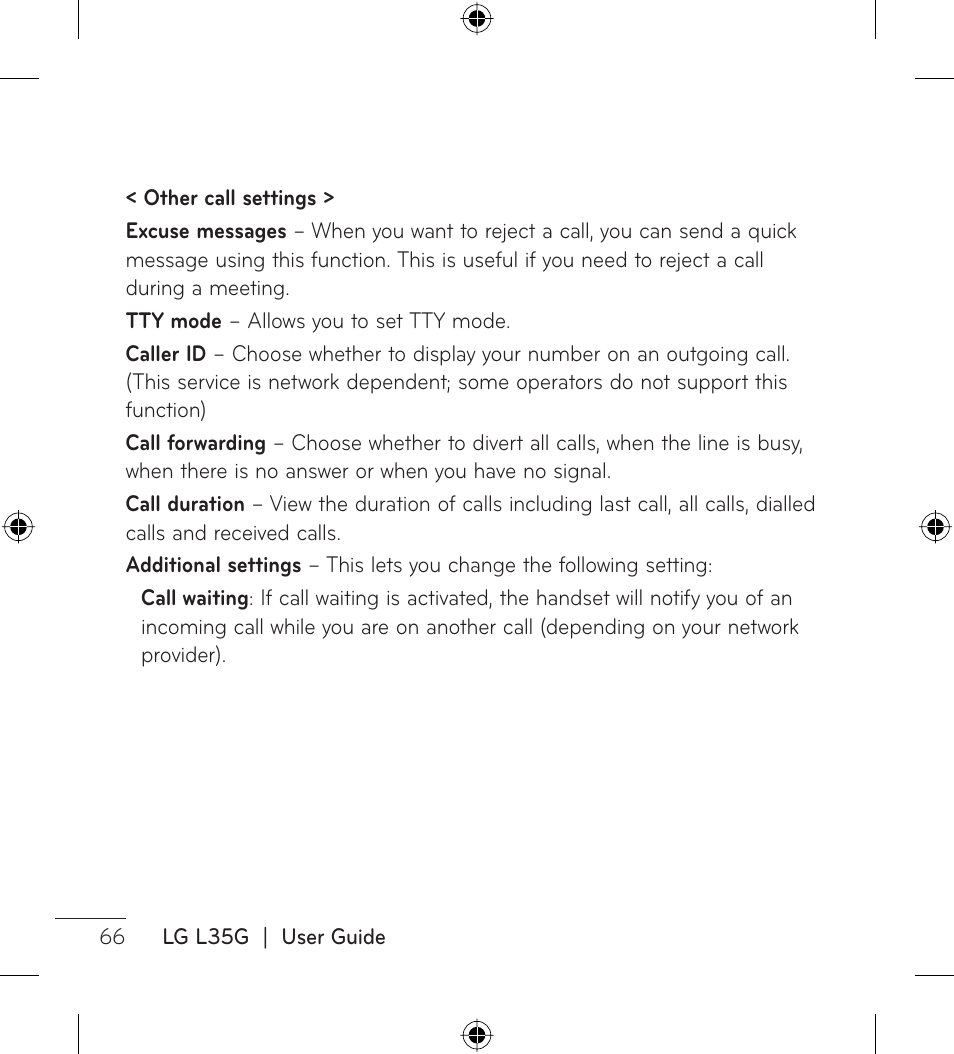 LG LGL35G User Manual | Page 68 / 186