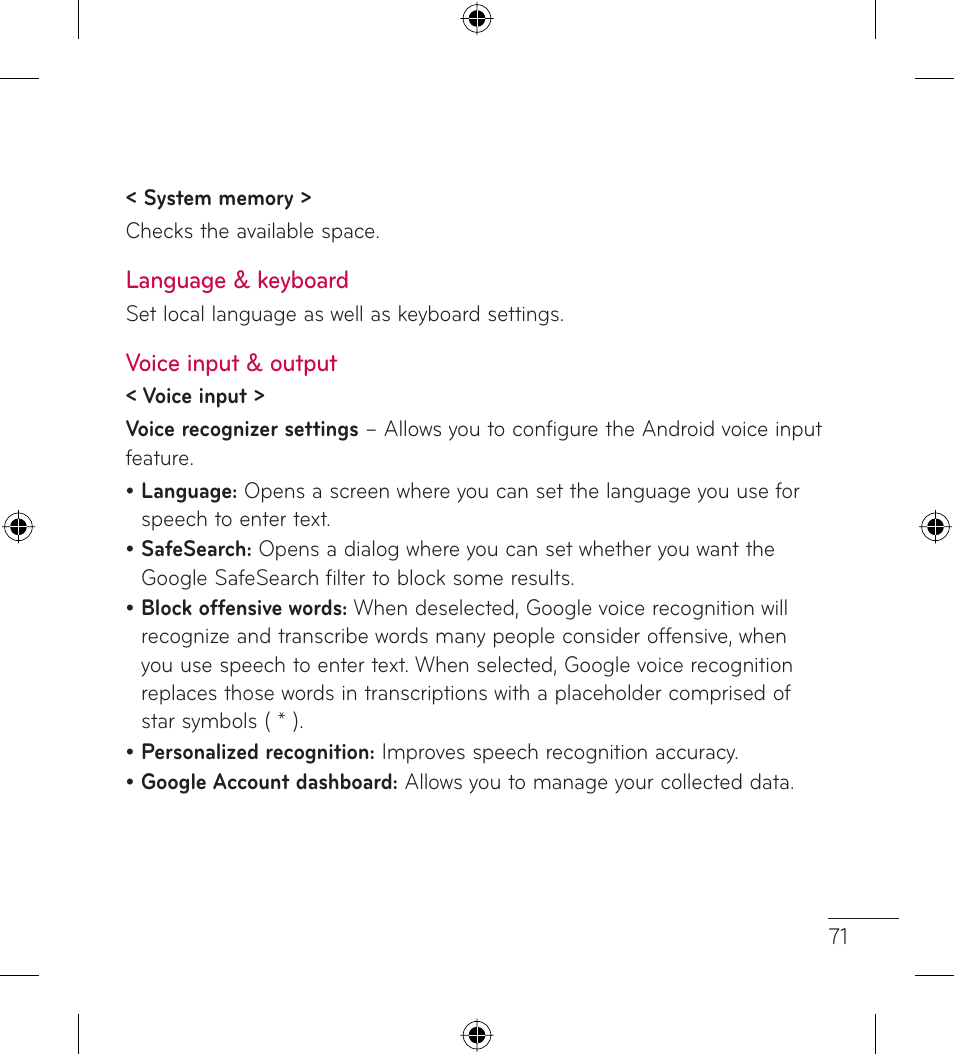 LG LGL35G User Manual | Page 73 / 186