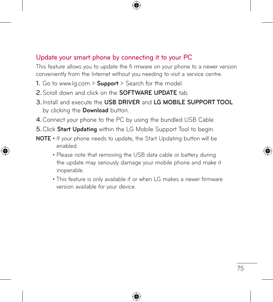 LG LGL35G User Manual | Page 77 / 186