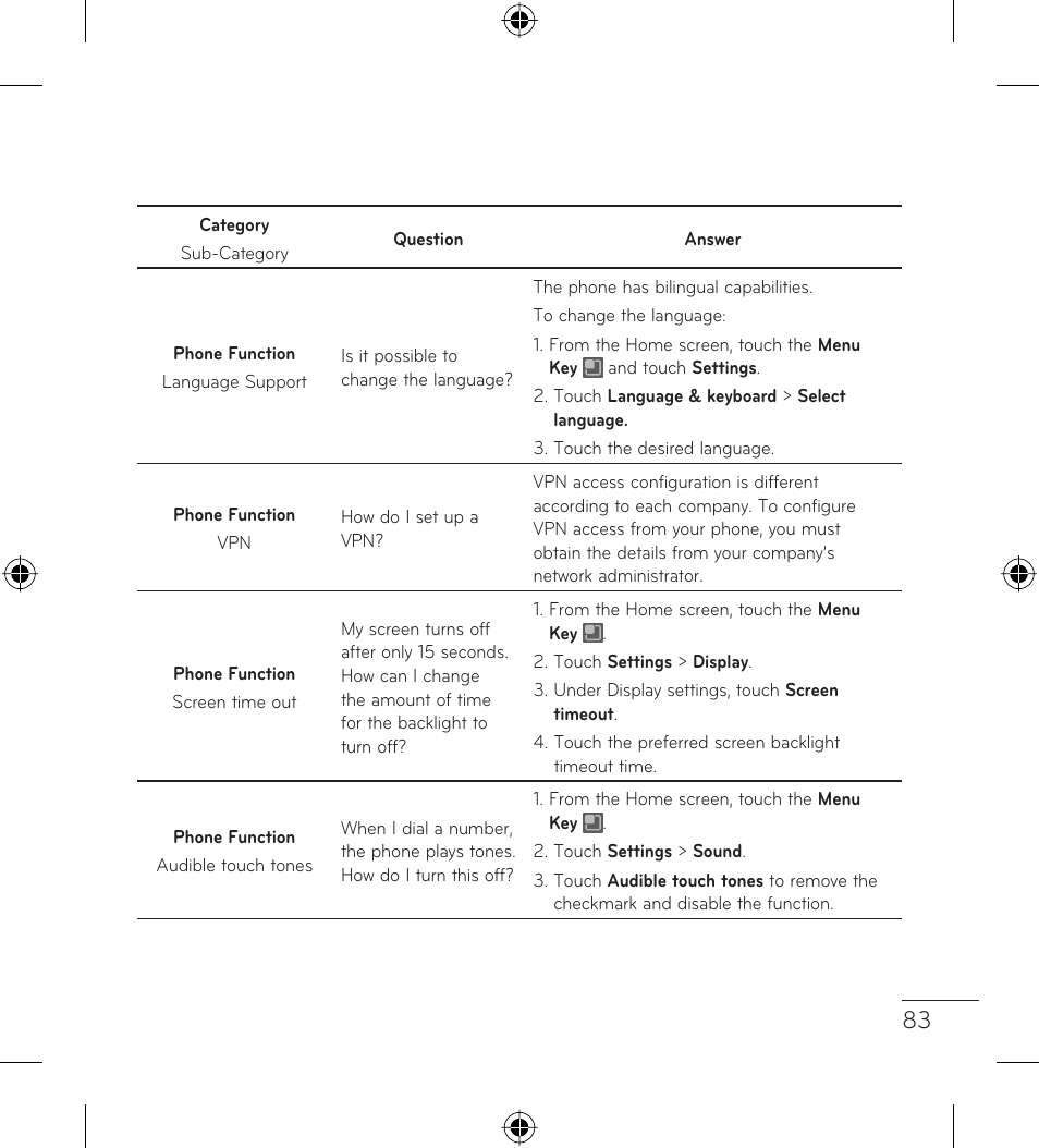 LG LGL35G User Manual | Page 85 / 186