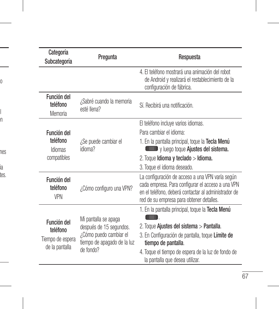 LG LGL40G User Manual | Page 139 / 146