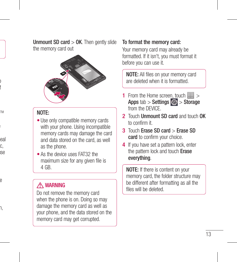 LG LGL40G User Manual | Page 15 / 146