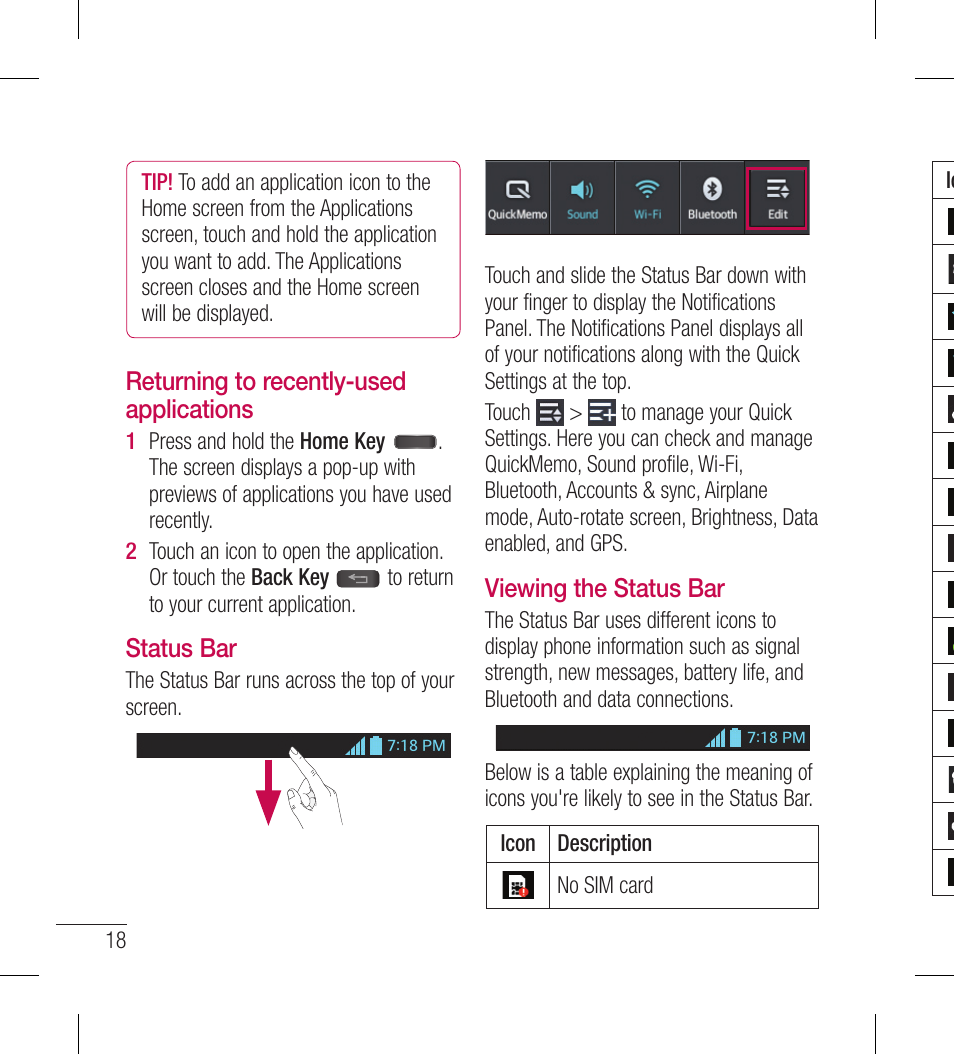 LG LGL40G User Manual | Page 20 / 146