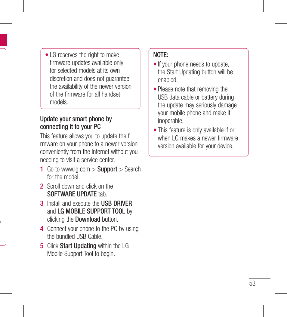 LG LGL40G User Manual | Page 55 / 146