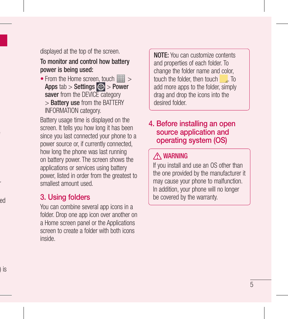 LG LGL40G User Manual | Page 7 / 146