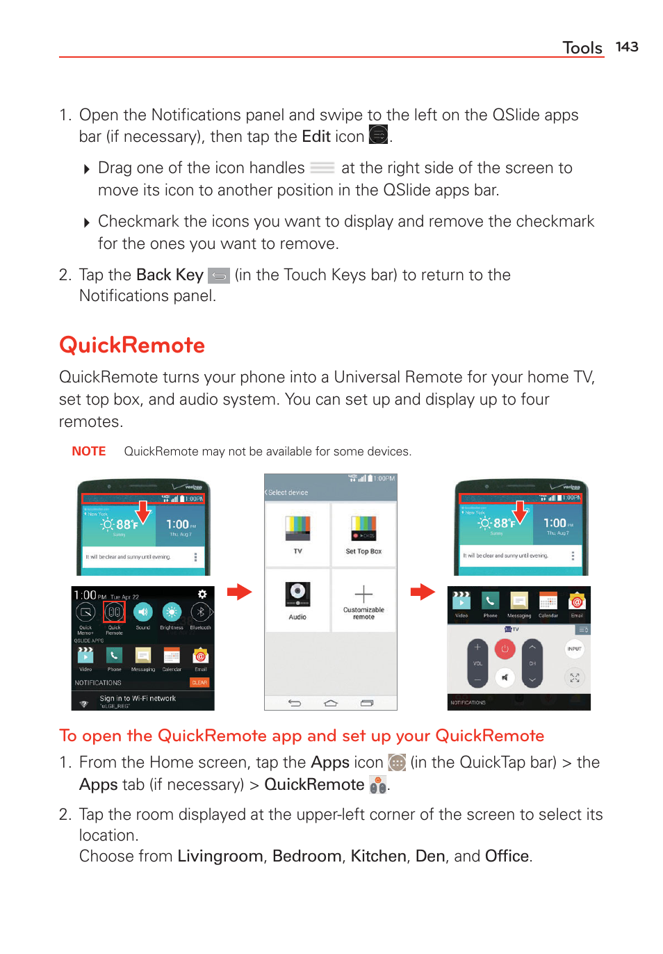 Quickremote | LG LGVS985 User Manual | Page 145 / 245