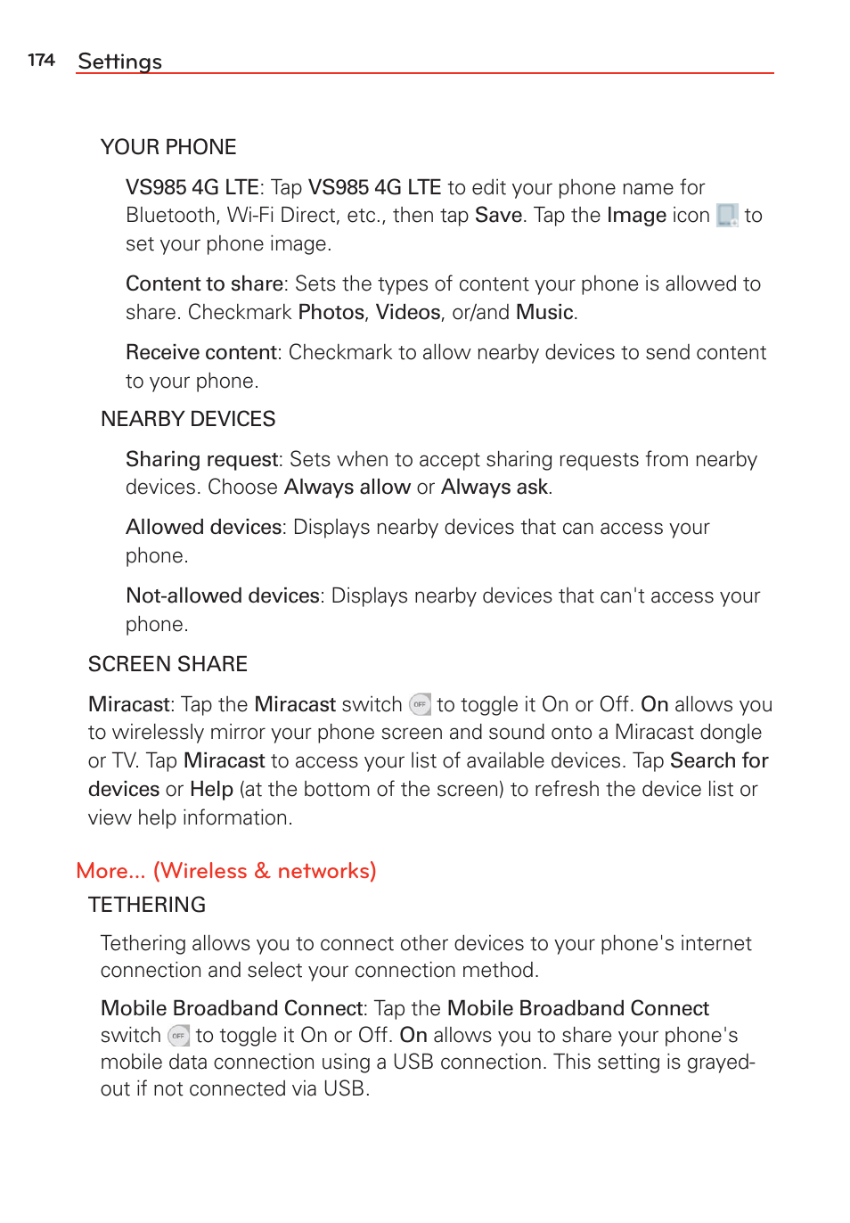 LG LGVS985 User Manual | Page 176 / 245